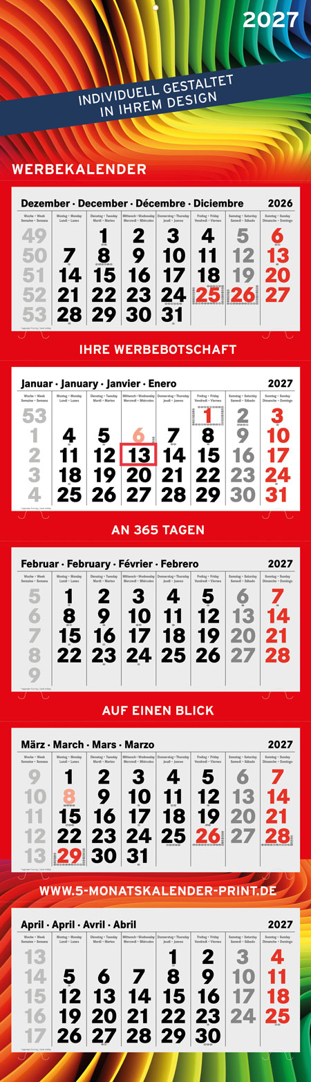 Monatskalender large